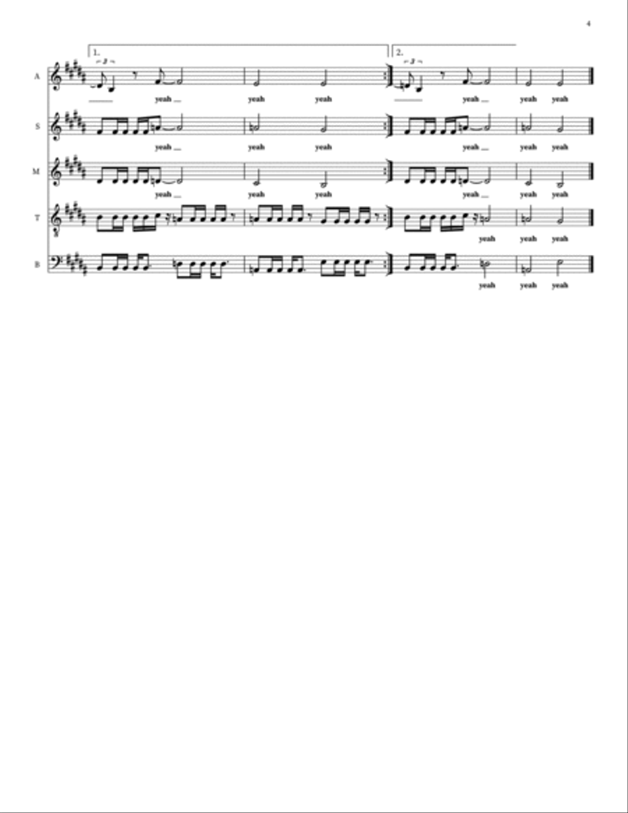Fly Away Choir scores gallery preview page 4