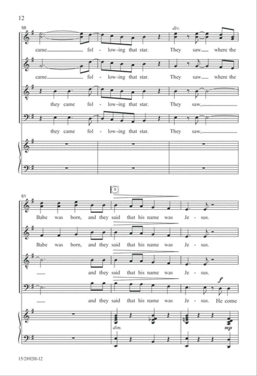 The Virgin Mary Had a Baby Boy 4-Part scores gallery preview page 13