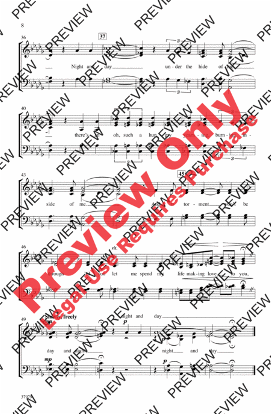 A Cole Porter Jazz Trio 4-Part scores gallery preview page 8