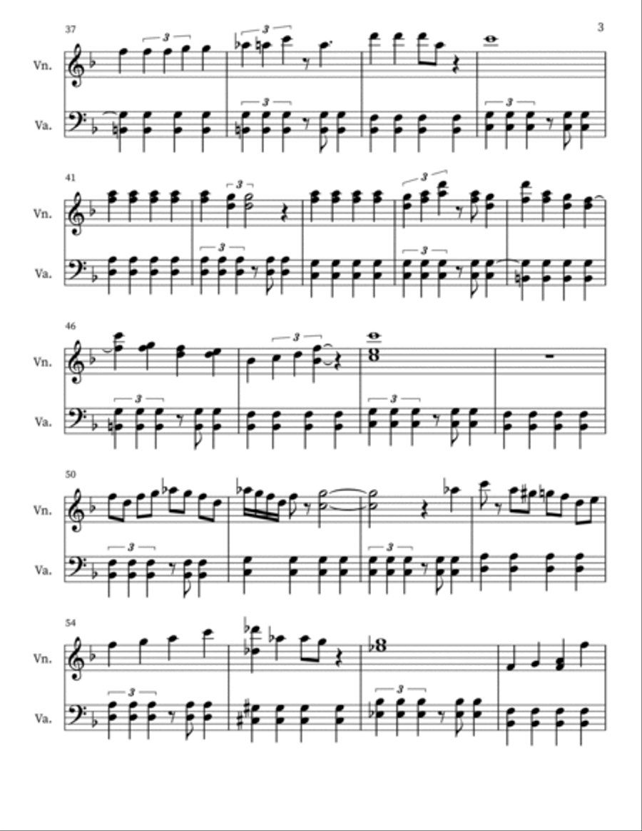 Beautiful Day Outside String Duet scores gallery preview page 3