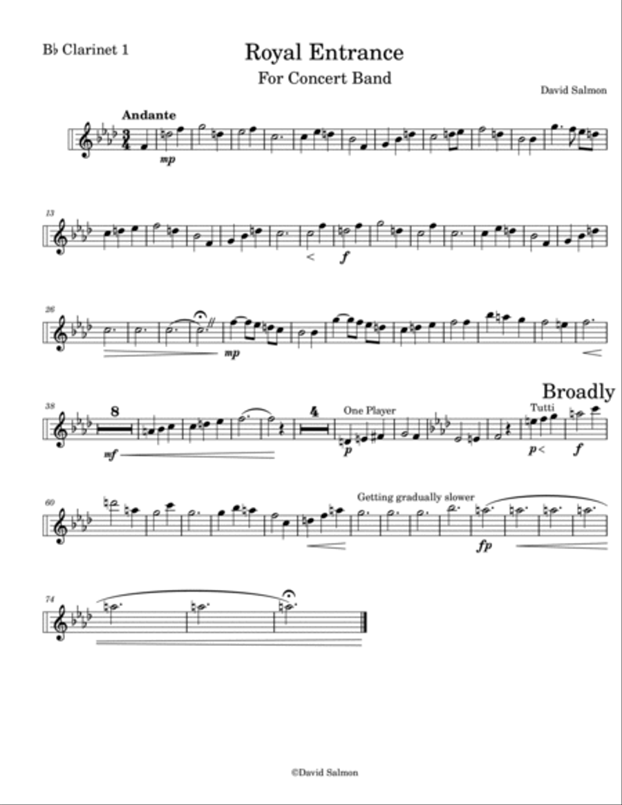 Royal Entrance Royal Entrance Concert Band scores gallery preview page 6