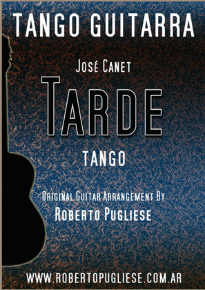 Book cover for Tarde - tango guitar