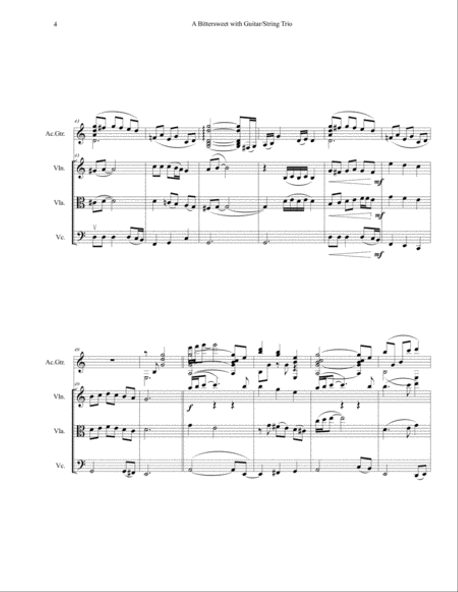 A Bittersweet A Bittersweet Small Ensemble scores gallery preview page 4