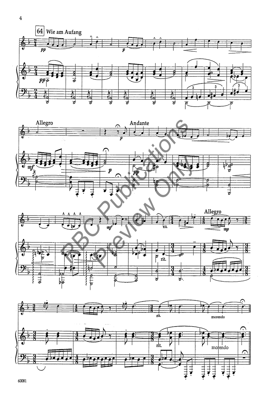 Songs Of A Wayfarer Mvts I and II Set of Parts scores gallery preview page 7