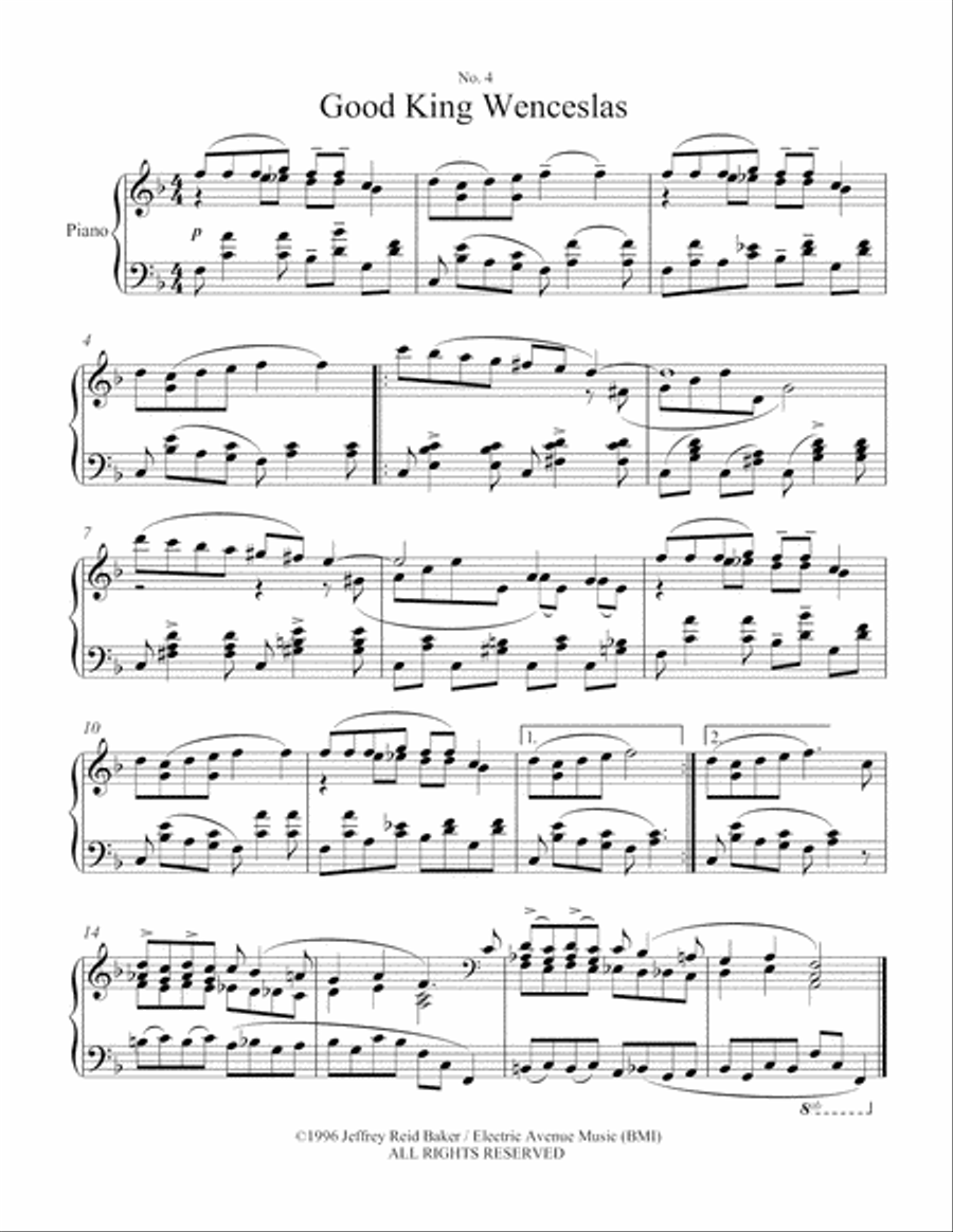 Chistmascenen (7 Holiday Songs after Robert Schumann) Piano Solo scores gallery preview page 6