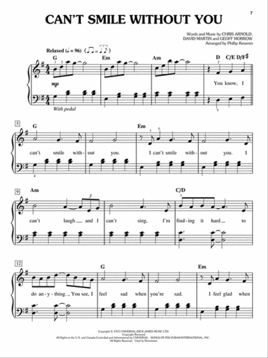 Songs of Inspiration Easy Piano scores gallery preview page 4