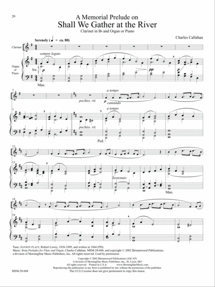 Ten Pieces for Clarinet and Keyboard Clarinet Solo scores gallery preview page 11