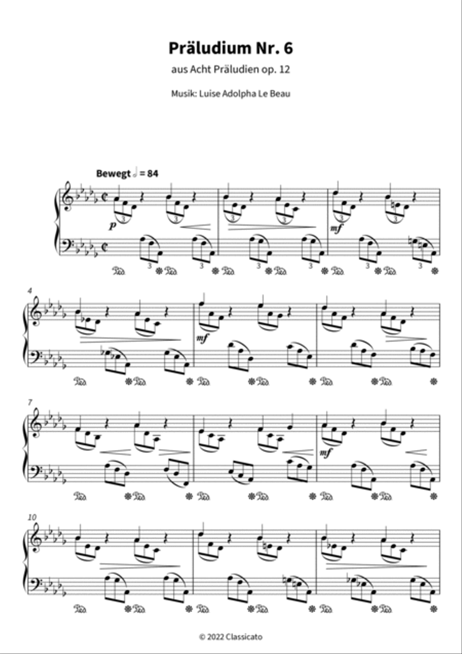 Präludium Nr. 6 Piano scores gallery preview page 3