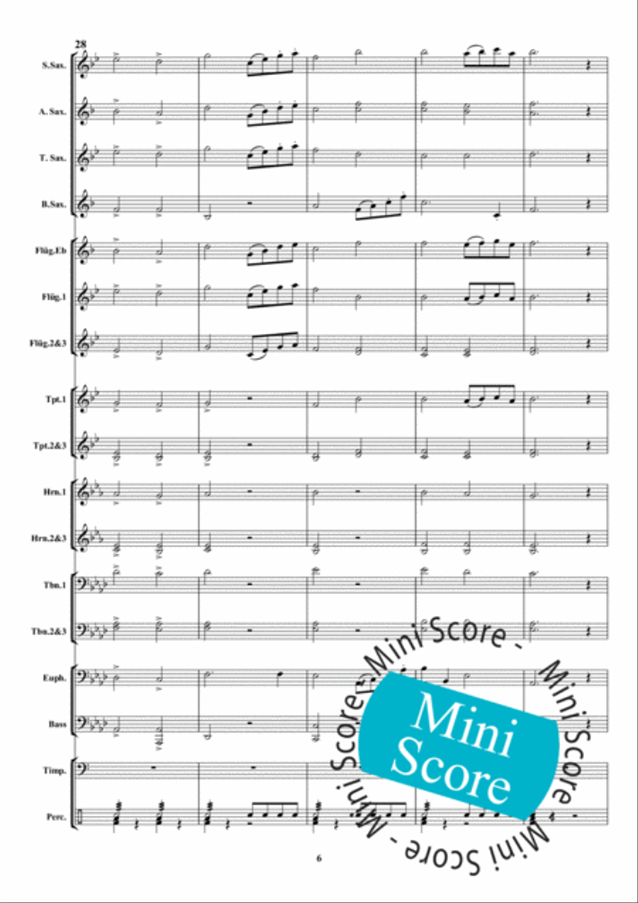 Danse des Sauvages Fanfare Band scores gallery preview page 12