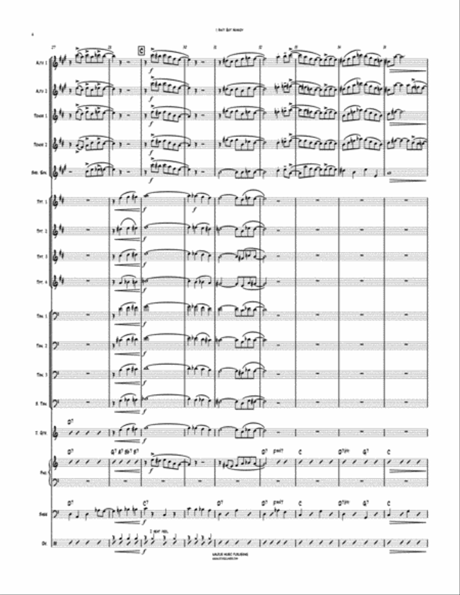 I Ain't Got Nobody I Ain't Got Nobody Big Band scores gallery preview page 5