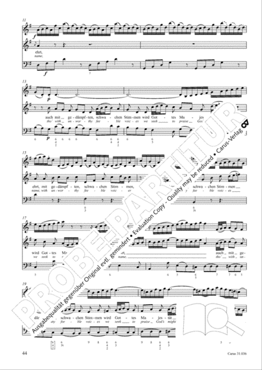 Up joyous raise your song (Schwingt freudig euch empor) 4-Part scores gallery preview page 45