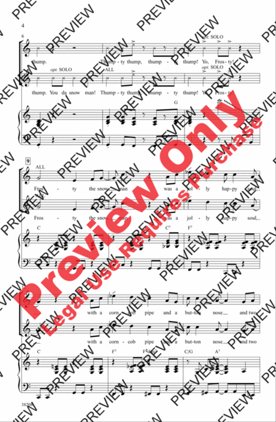Frosty the Snowman 2-Part scores gallery preview page 4