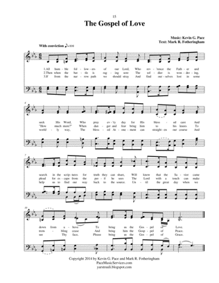 The Gospel of Love - an original hymn for SATB voices