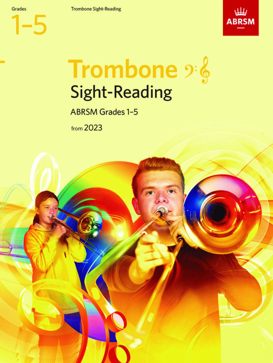 Sight-Reading for Trombone (bass clef and treble clef), ABRSM Grades 1-5, from 2023 Trombone scores gallery preview page 1