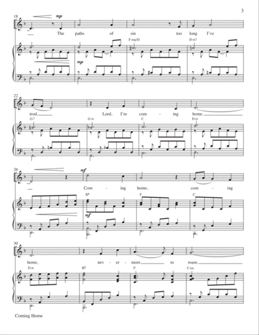 Coming Home Coming Home Voice scores gallery preview page 3