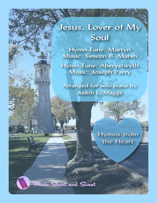 Book cover for Jesus, Lover of My Soul ("Martyn" and "Aberystwyth") for solo piano