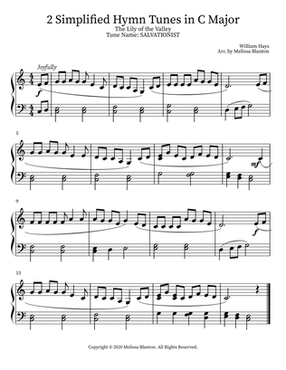 2 Simplified Hymn Tunes in C Major
