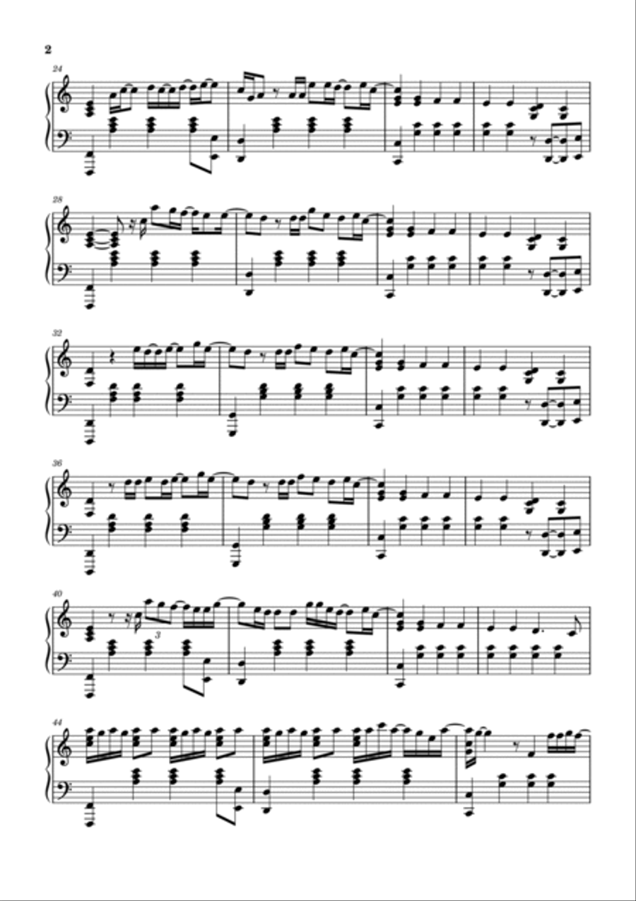 November Rain Piano Solo scores gallery preview page 2