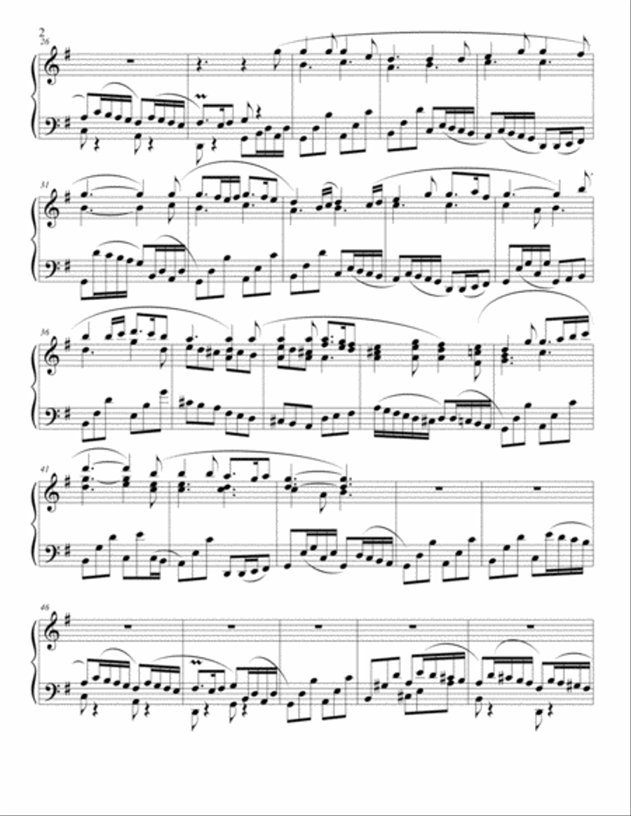 Prepare the Way, O Zion Piano Solo scores gallery preview page 2