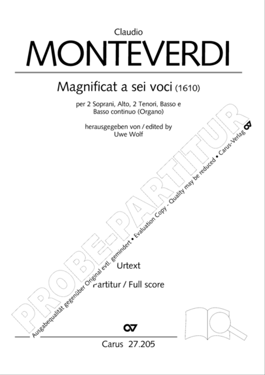 Magnificat a 6 (Magnificat a sei voci) Choir scores gallery preview page 2