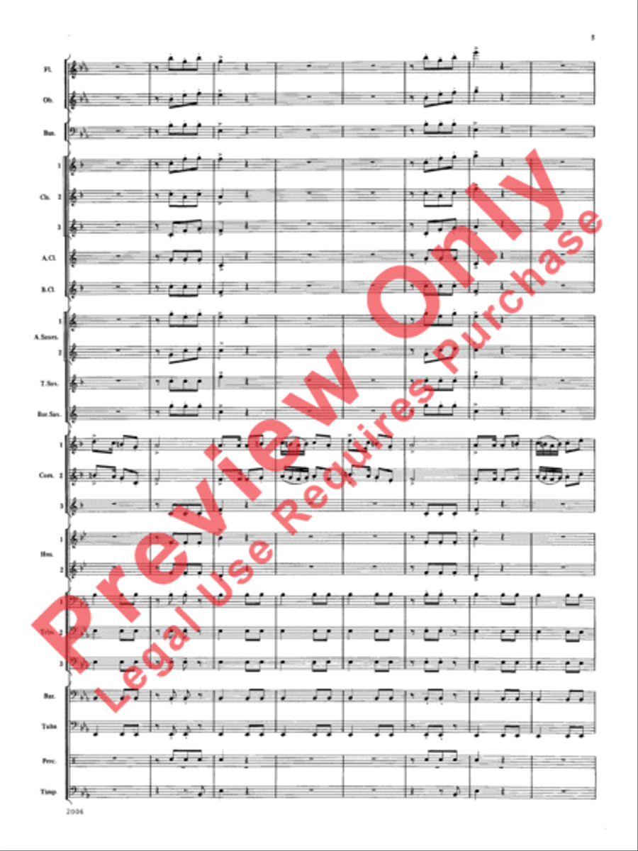 Shenandoah Valley Concert Band scores gallery preview page 6