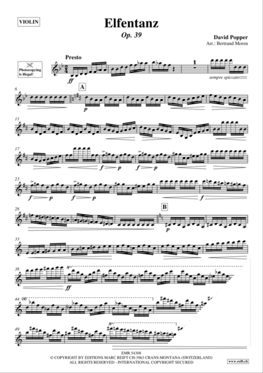 Elfentanz Violin Solo scores gallery preview page 3
