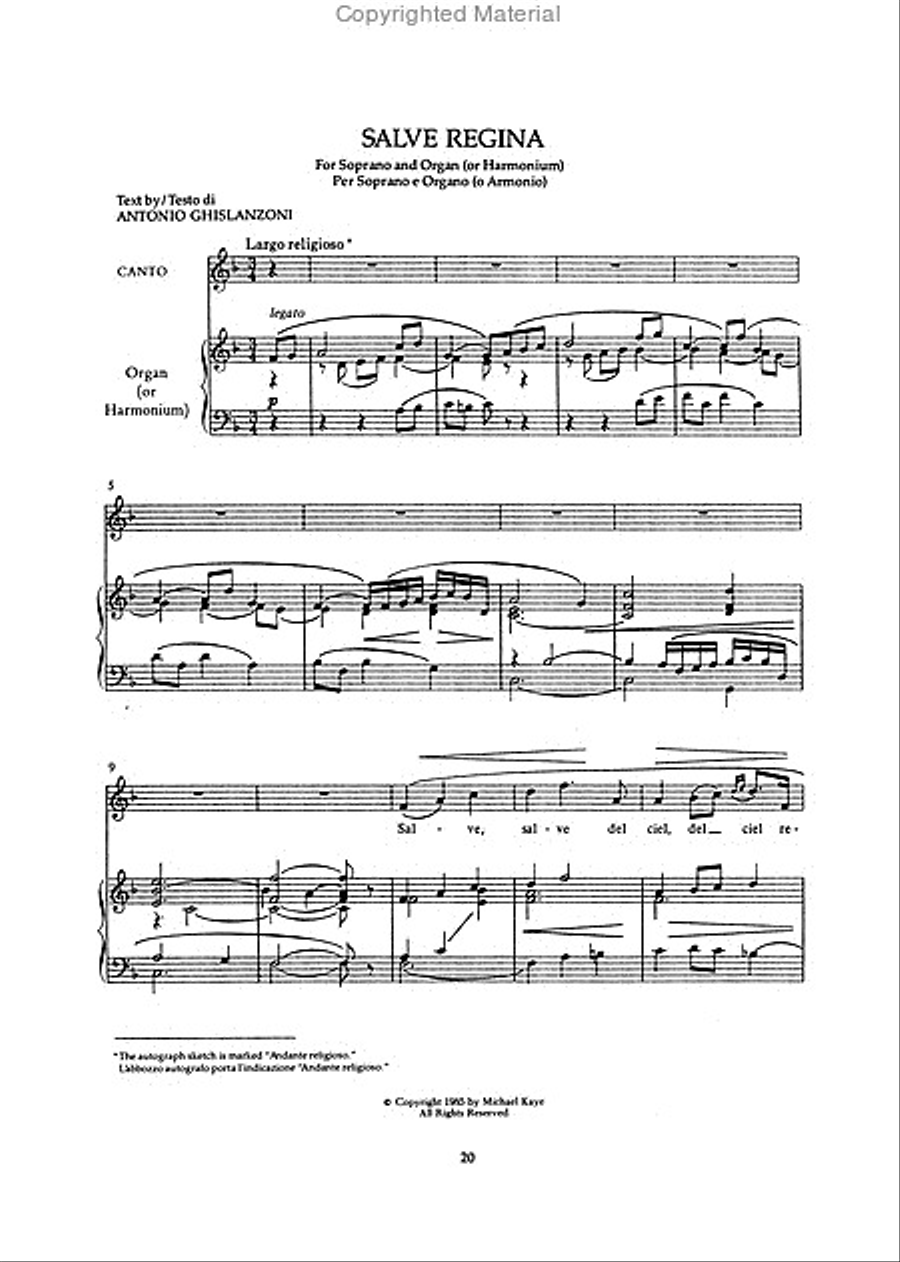 Songs for Solo Voice and Piano Voice Solo scores gallery preview page 4