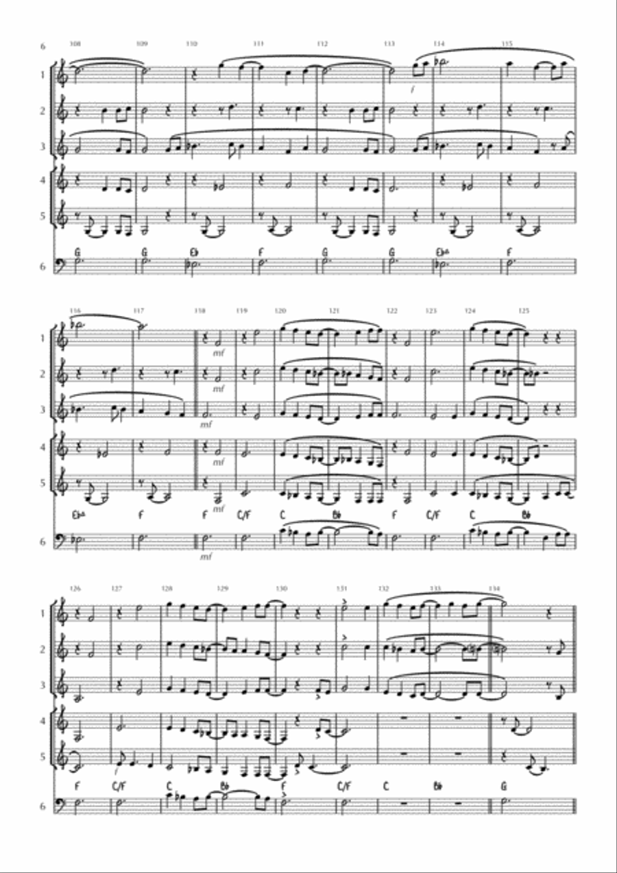 Kiss From A Rose Kiss From A Rose Small Ensemble scores gallery preview page 6