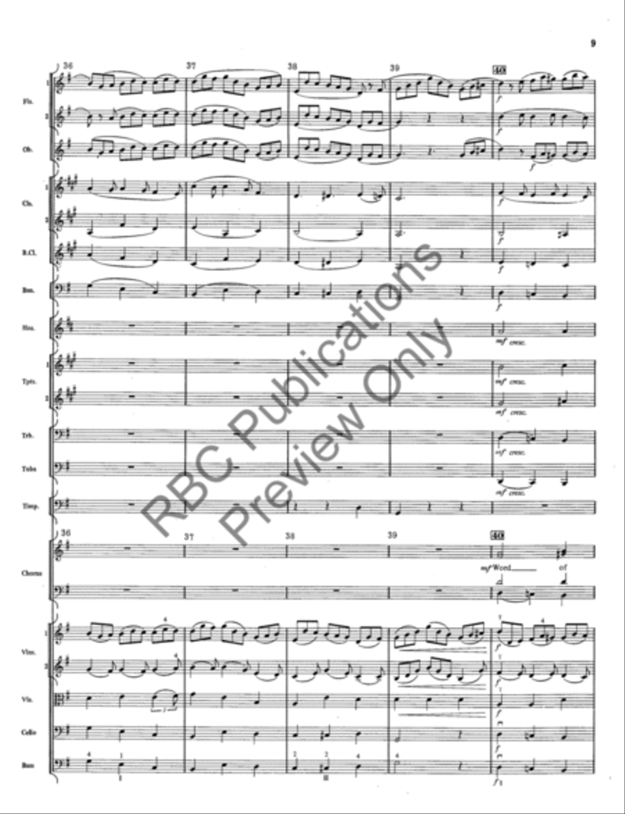 Jesu, Joy Of Mans Desiring (w/Choir) Choir scores gallery preview page 10