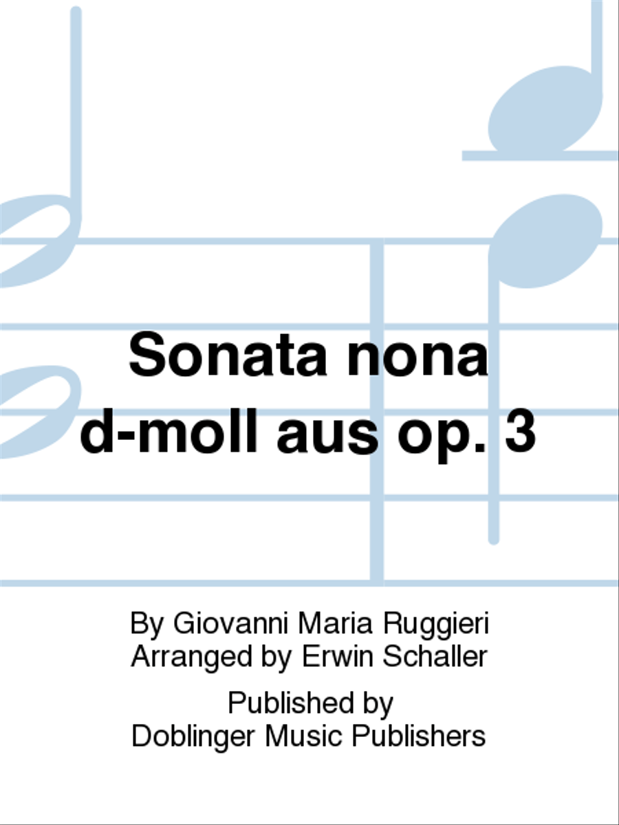 Sonata nona d-moll aus op. 3