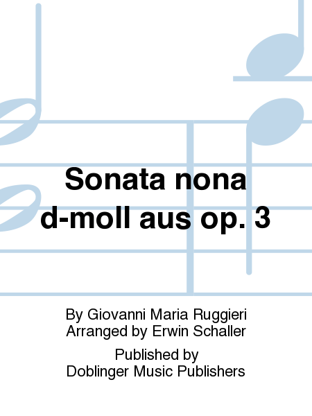 Sonata nona d-moll aus op. 3