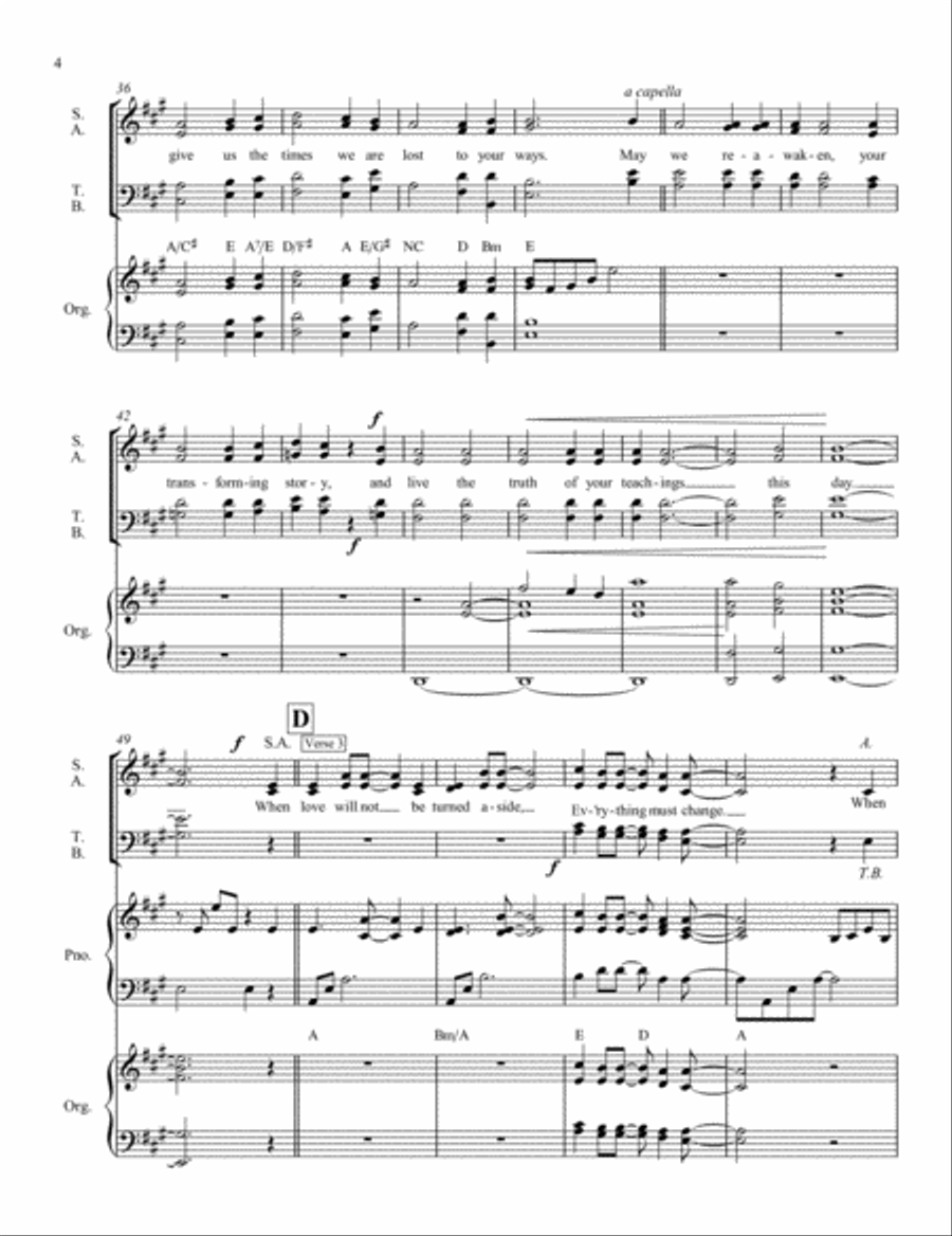 Everything Must Change 4-Part scores gallery preview page 4