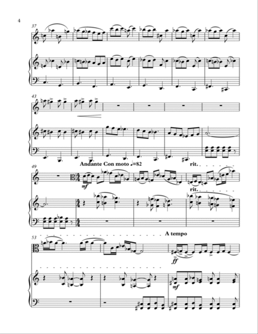 Sonata for Viola and Piano, Op. 33 Piano scores gallery preview page 4