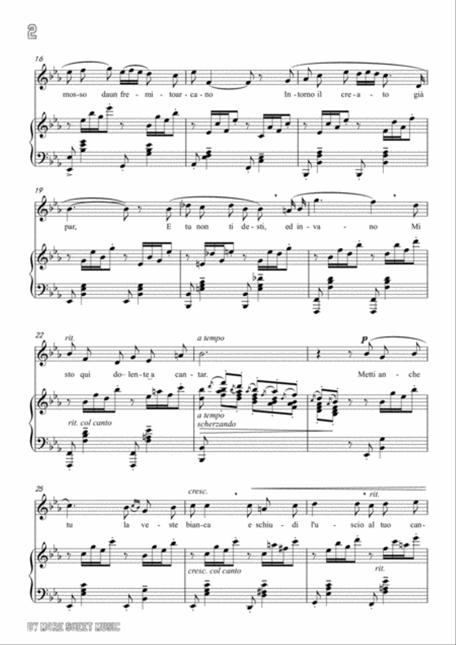 Leoncavallo-Mattinata in E flat Major,for Voice and Piano Leoncavallo-Mattinata in E flat Major,for Voice and Piano Voice Solo scores gallery preview page 4