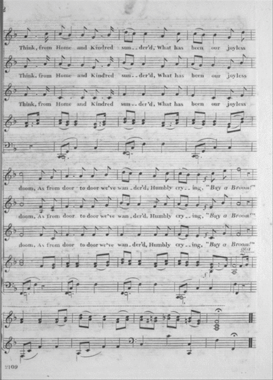 Gentle Ladies, Fare ye well! The Song of the Broom Girls Voice scores gallery preview page 3
