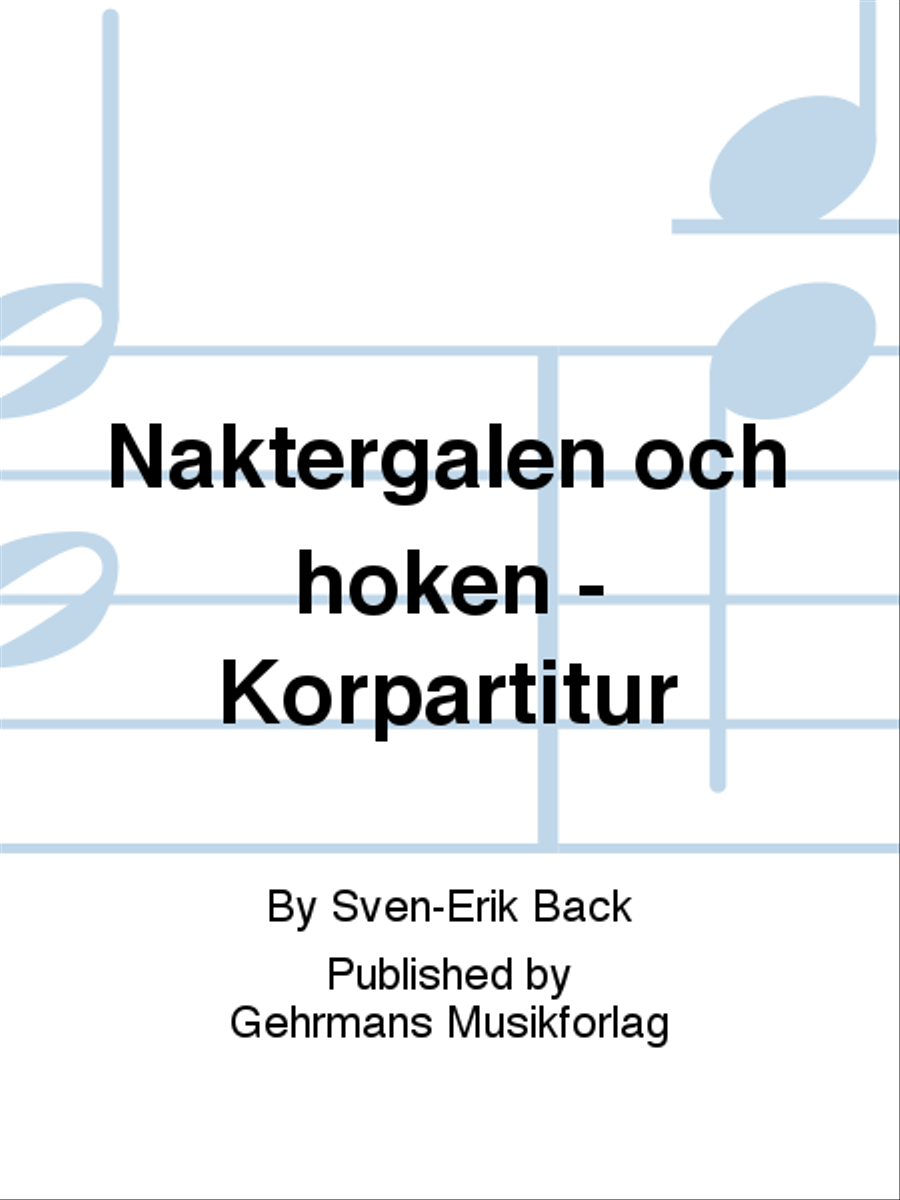 Naktergalen och hoken - Korpartitur 4-Part scores gallery preview page 1