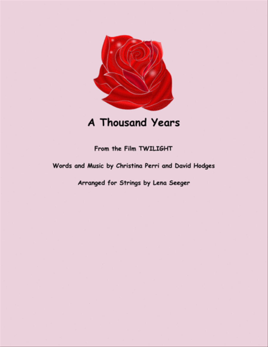 A Thousand Years String Trio scores gallery preview page 1