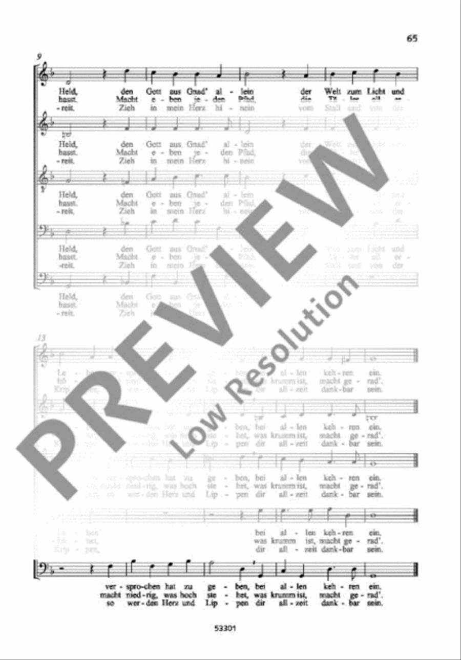 Mit Ernst, o Menschenkinder Mixed Choir scores gallery preview page 3