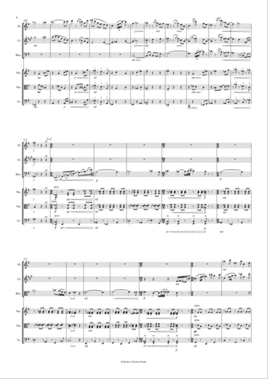 Divertimento for 6 instruments Small Ensemble scores gallery preview page 5