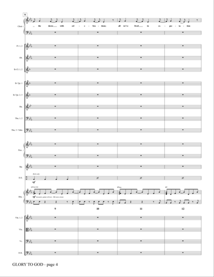 Glory To God - Full Score Choir scores gallery preview page 3