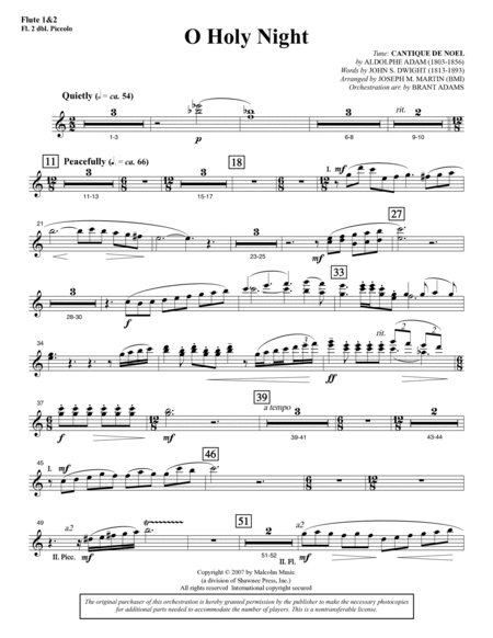 Carols for Choir and Congregation - Flute 1 & 2