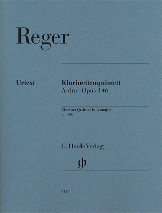 Book cover for Clarinet Quintet in A Major Op. 146