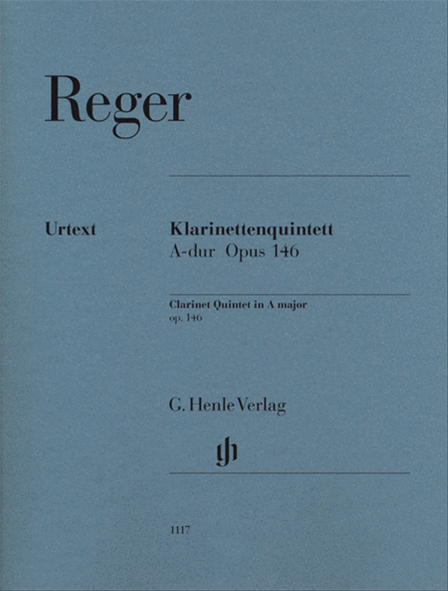 Book cover for Clarinet Quintet in A Major Op. 146