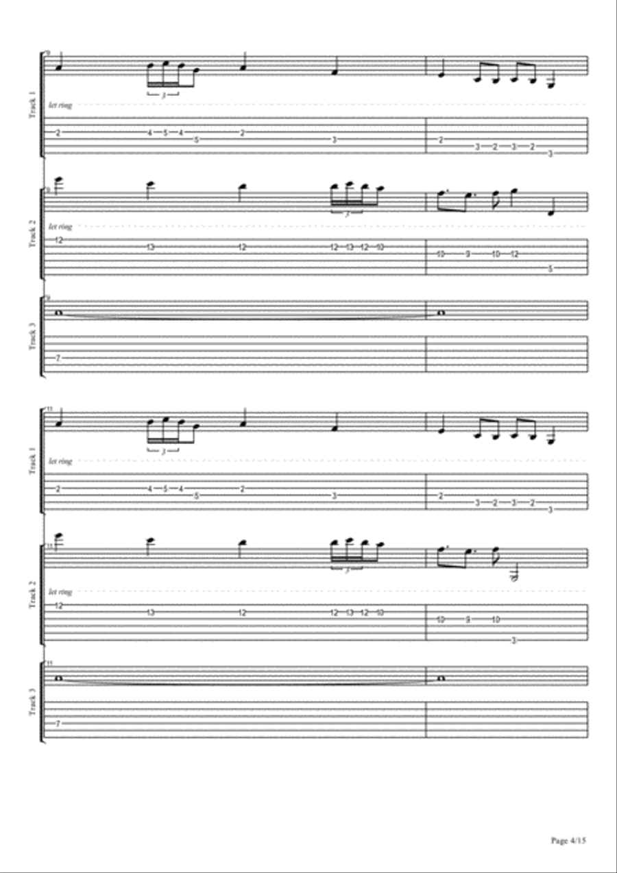 Romance des Coeurs Noirs Piano Solo scores gallery preview page 4
