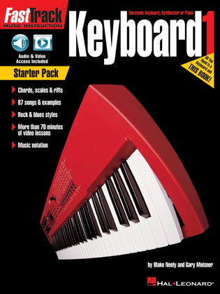 Book cover for FastTrack Keyboard – Book 1 Starter Pack
