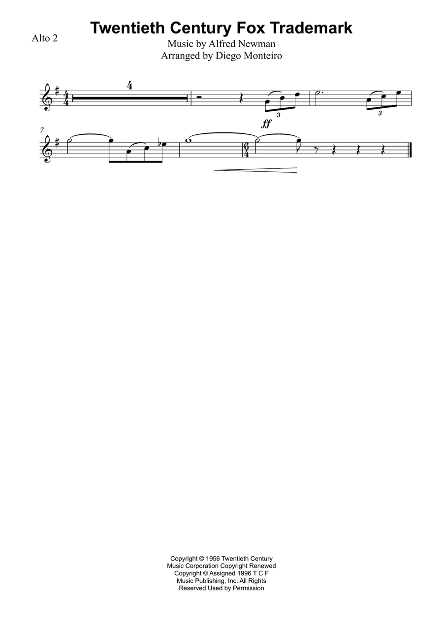 Twentieth Century Fox Trademark Small Ensemble scores gallery preview page 6