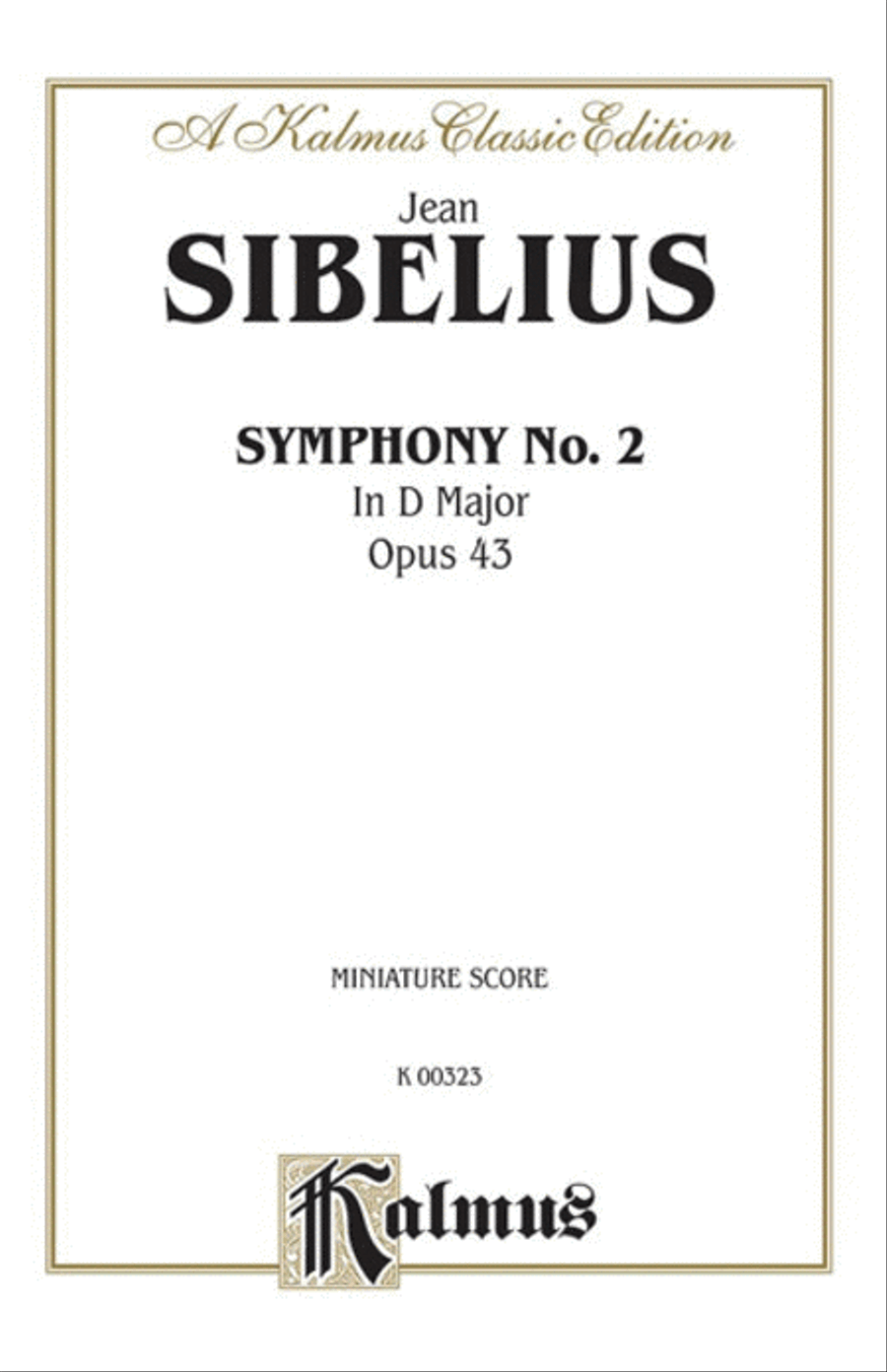 Symphony No. 2 in D Major, Op. 43 Full Orchestra scores gallery preview page 1