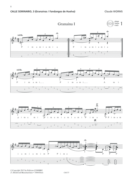 Pieces pour guitare flamenca (8) CD - Sheet Music