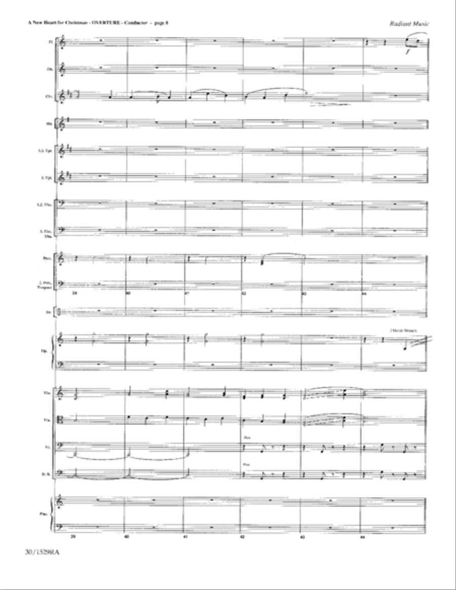 A New Heart for Christmas - Orchestration Choir scores gallery preview page 9