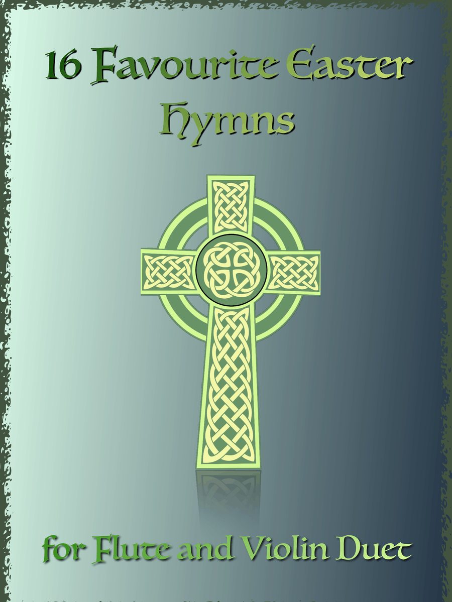 16 Favourite Easter Hymns for Flute and Violin Duet Flute scores gallery preview page 1